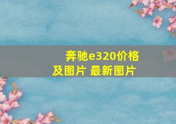 奔驰e320价格及图片 最新图片